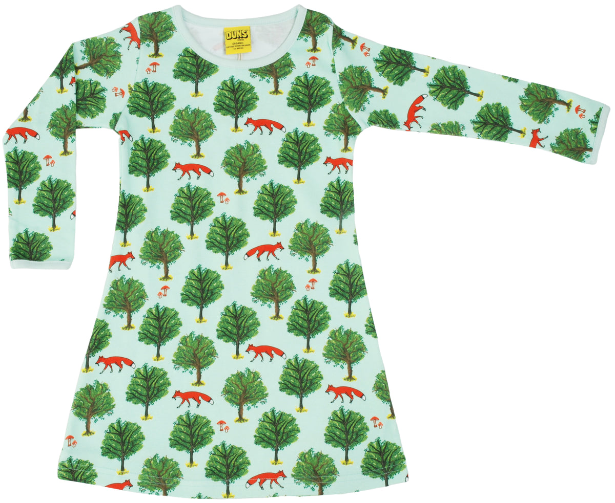 Duns Sweden - 롱슬리브 드레스 Fox and Tree Jade