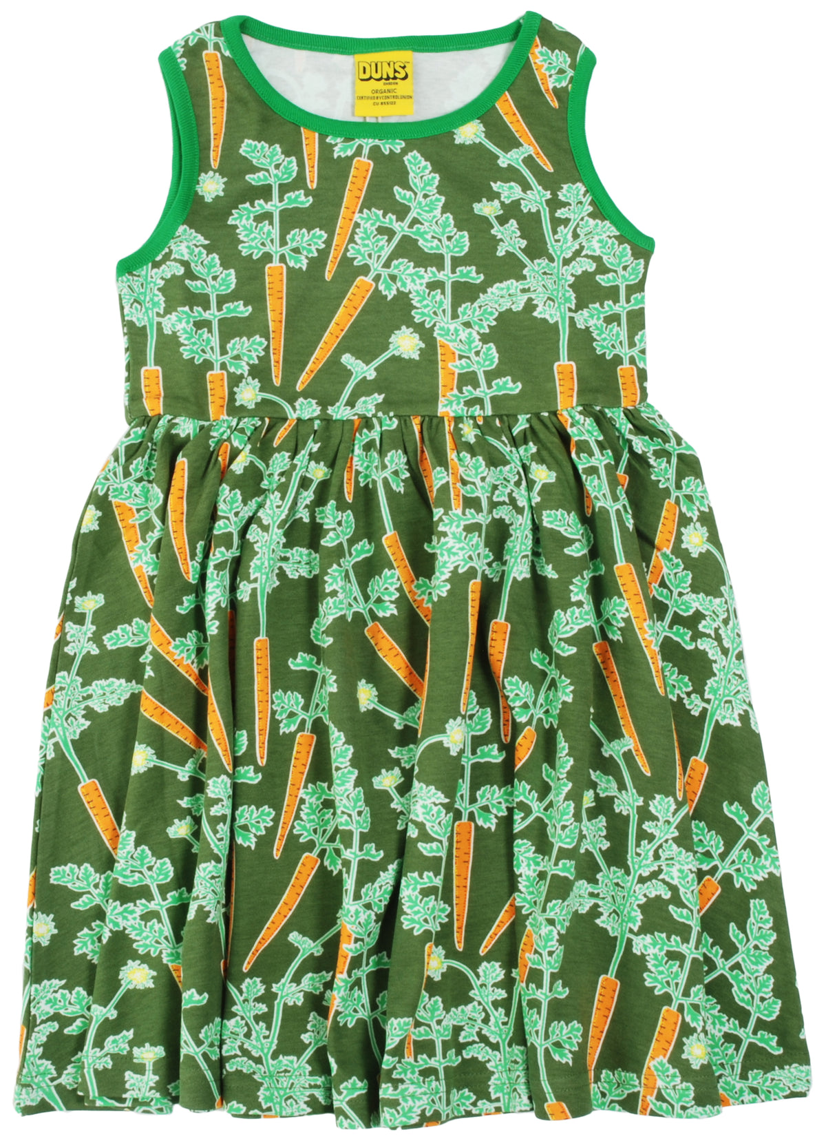 Duns Sweden - Sleeveless Gather Dress Carrots - Swing Dress Carrots