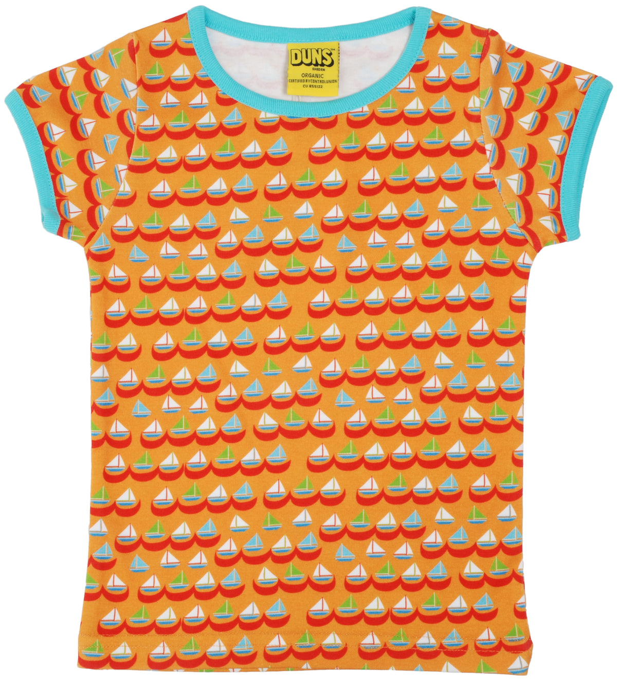 Duns Sweden - T-Shirt Sailing Boats Orange