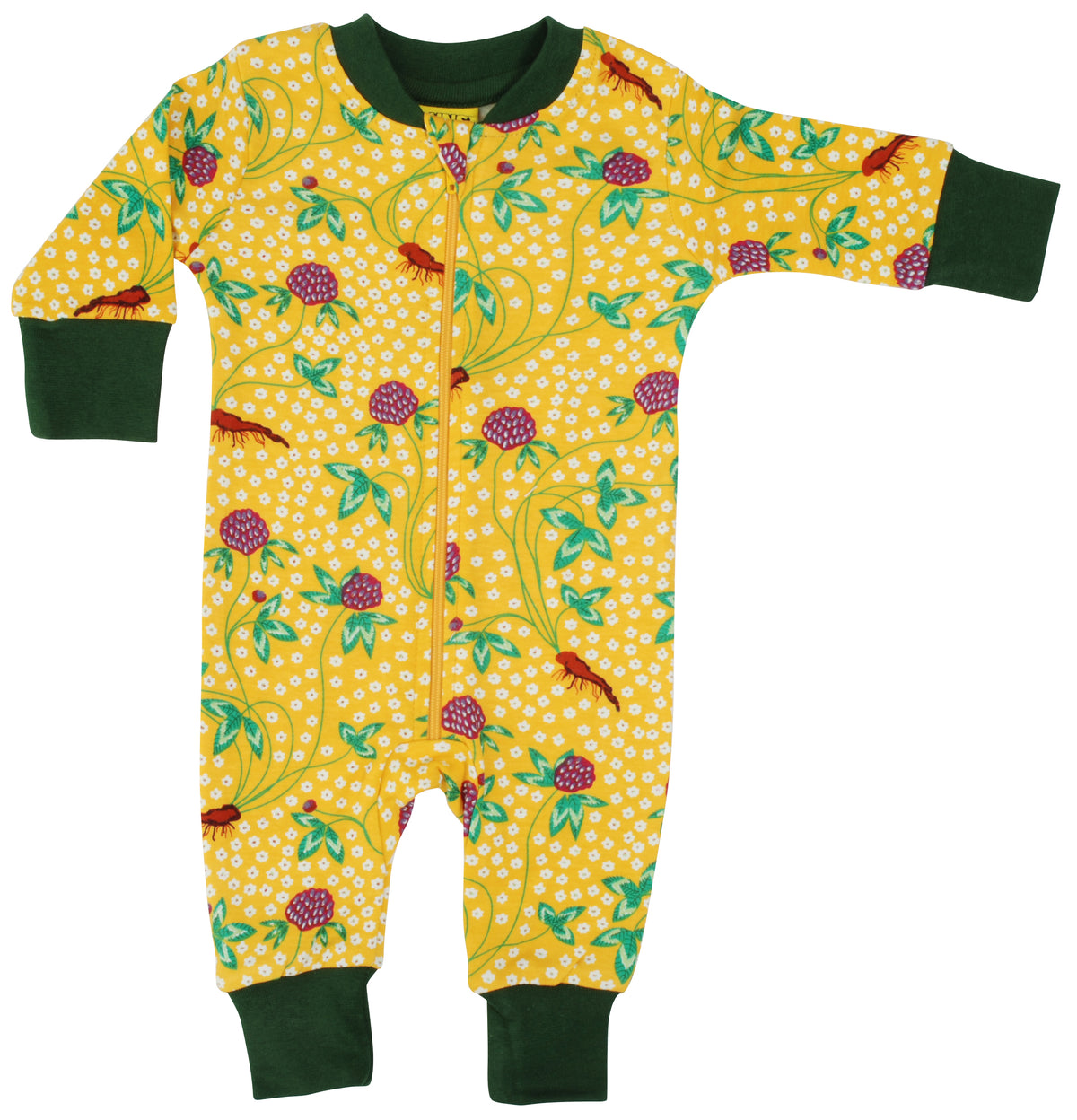 Duns Sweden - Zipsuit Red Clover Sleeping suit Red Clover