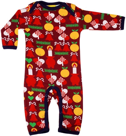 Duns Sweden - Jumpsuit Christmas Print Red