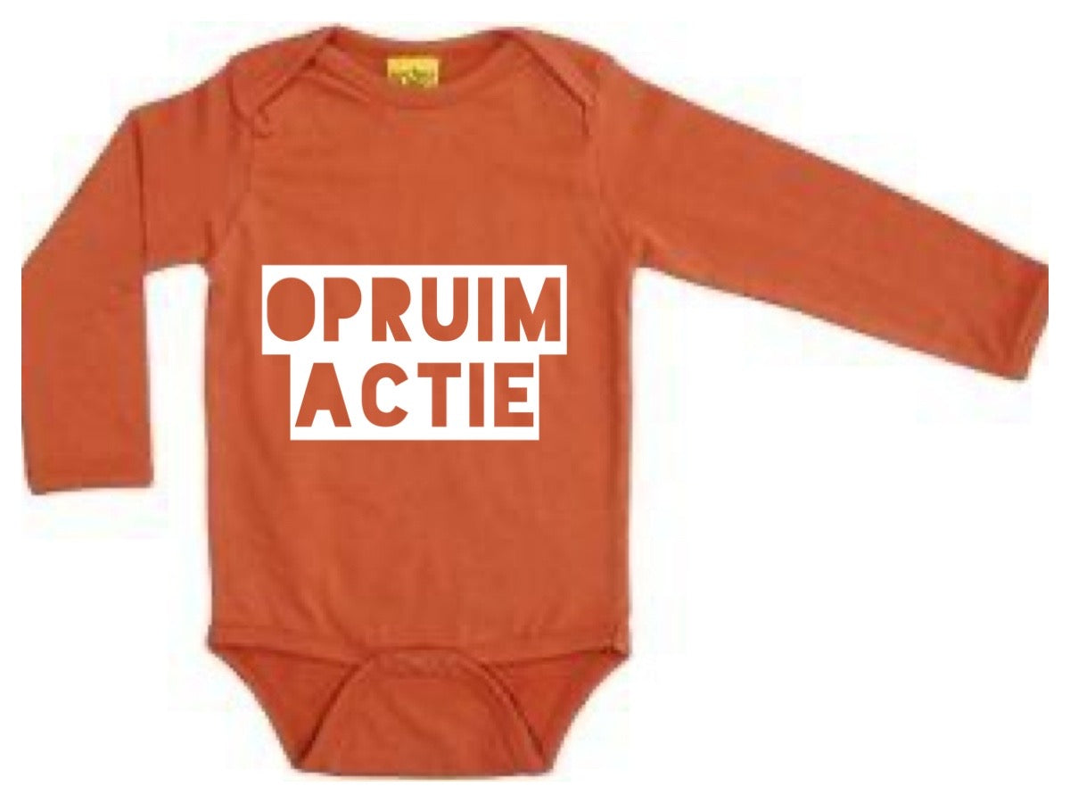 More Than A Fling 바디 카라멜 브라운 - 롬퍼 롱슬리브 카라멜 오렌지 브라운