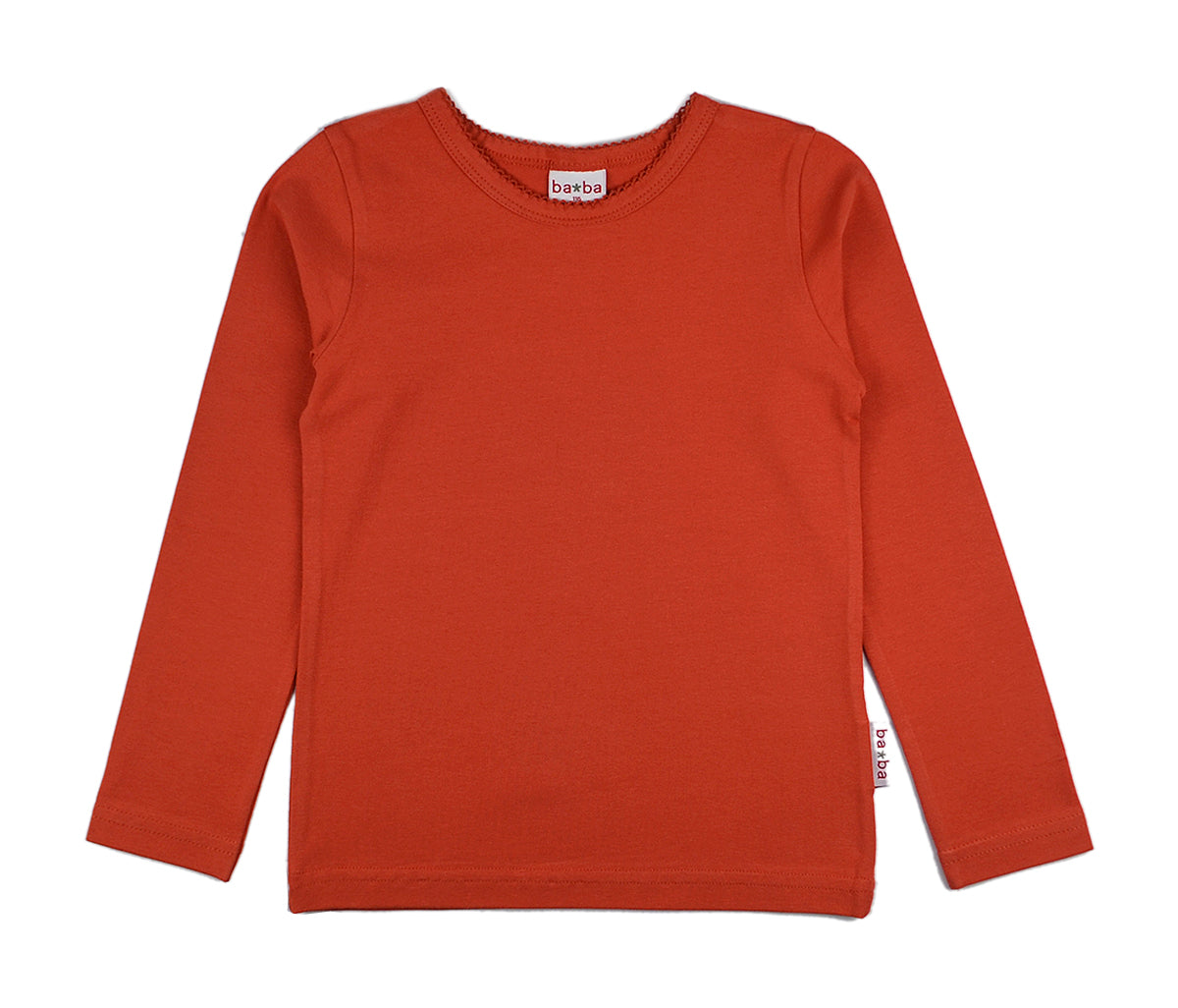 Baba Kidswear - Longsleeve Girls Red brick red (w19)