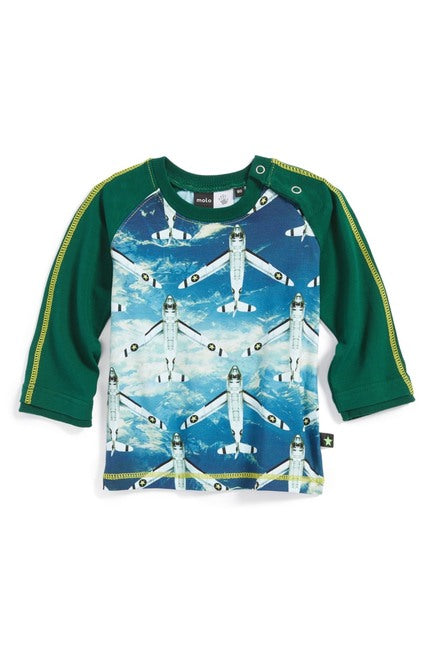 Molo - Elton Longsleeve Airplanes Raglan - Longsleeve Airplanes