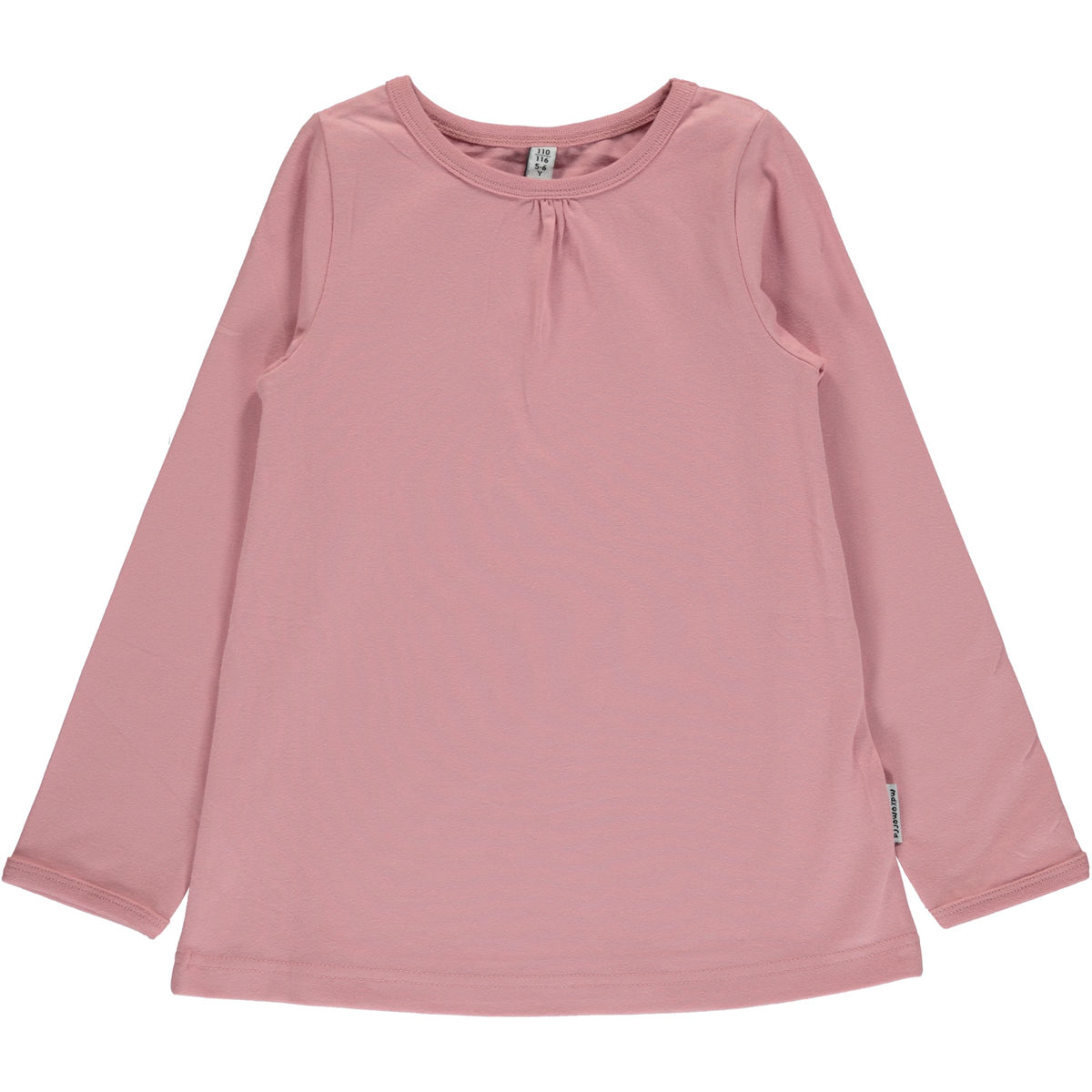 Maxomorra Longsleeve A-Line Soft Pink - Powder Pink Shirt A-Line