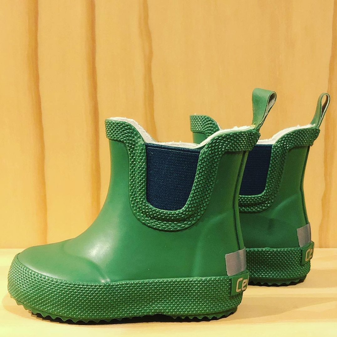 Celavi Basic wellies Short Solid Elm Green - Rain boots low model Green