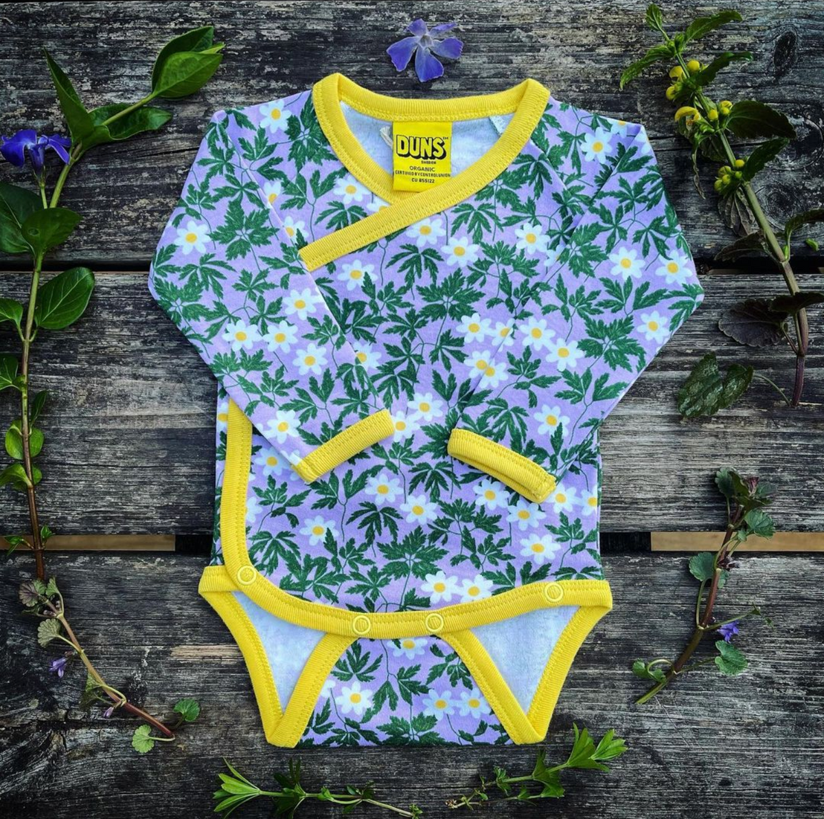 Duns Sweden - Wrap Body Wood Anemone Viola Kimono/Wrap Body Wood Anemone Lilac