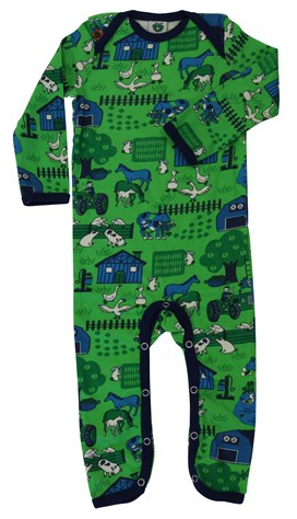 Smafolk - Jumpsuit Green Farm Tractor - Green Farm