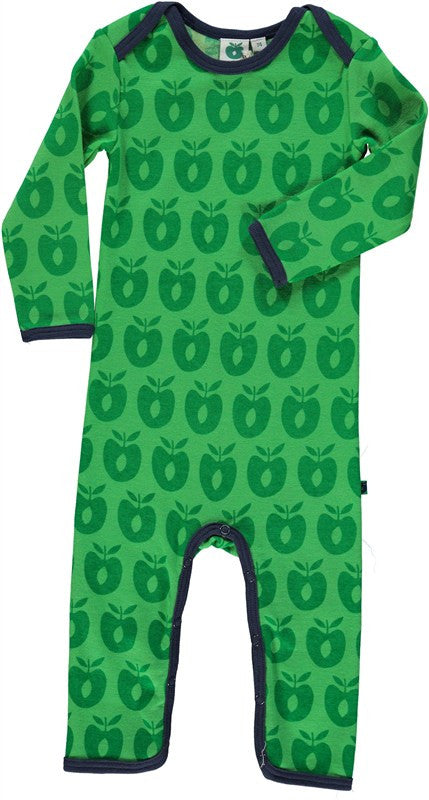 Smafolk - Jumpsuit Wool/Cotton mix Green Apples
