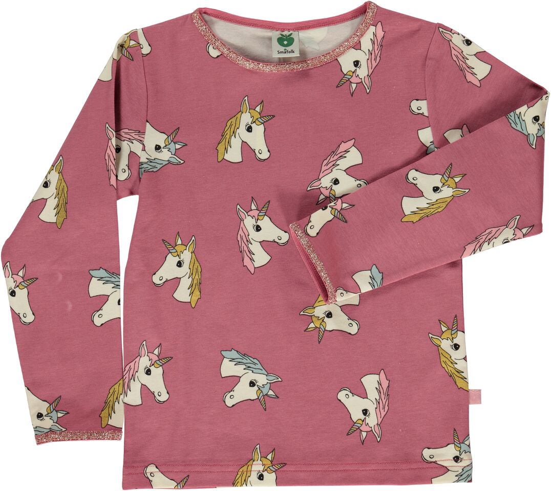 Smafolk Longsleeve Mesa Rosa Unicorn - Pink Unicorn