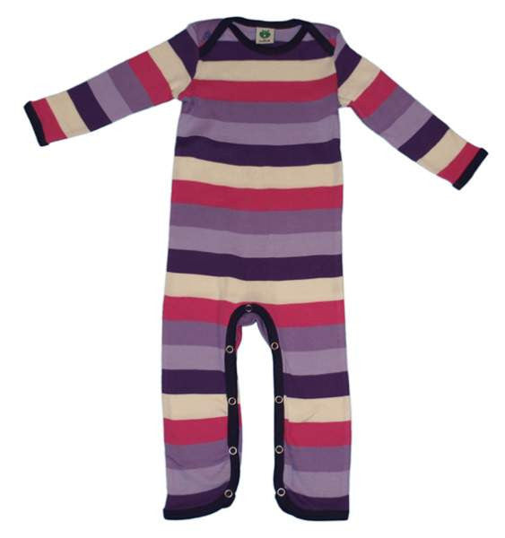 Smafolk - Jumpsuit striped pink / purple shades