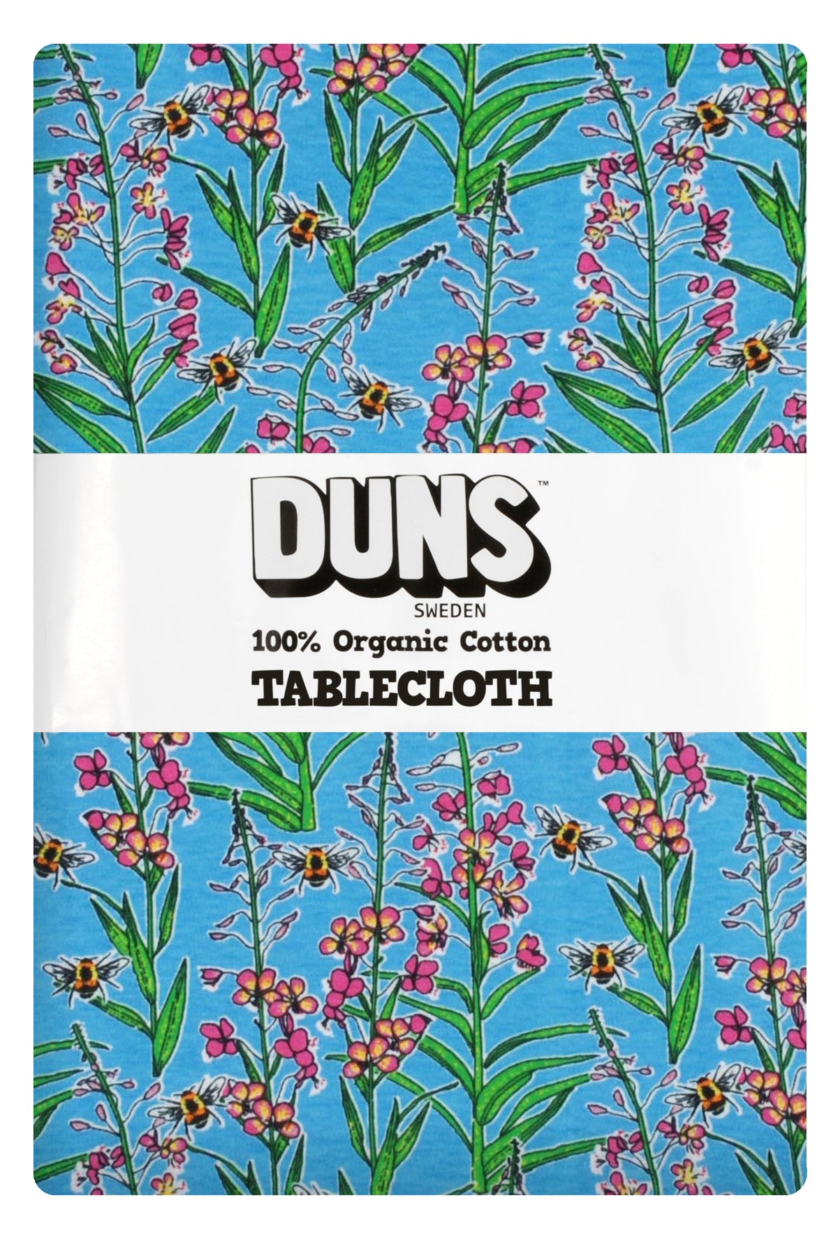 Duns Sweden Tablecloth Willowherb Blue - Tafelkleed Wilgenroosjes Blauw