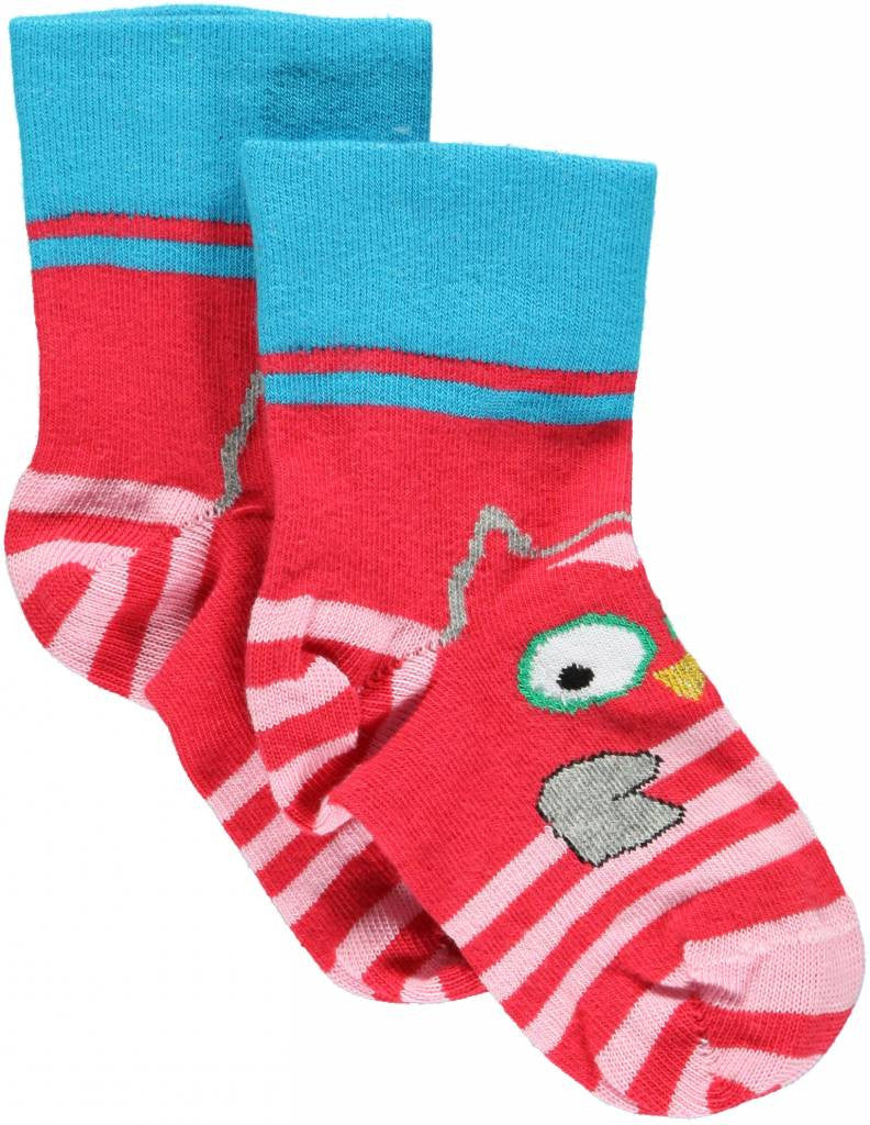 Ubang Chatterbox Owl Pink - Socks Owl Pink