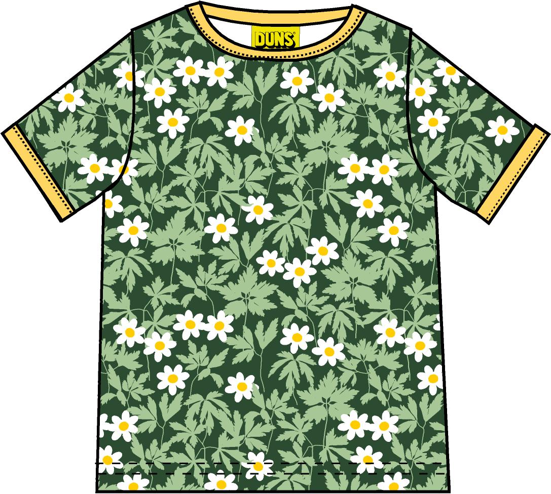 Duns Sweden - 티셔츠 Wood Anemone Green - Wood Anemone Green